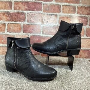 Rieker Y07A8 womens black ankle boots size 36 eu size 5.5 - 6 US